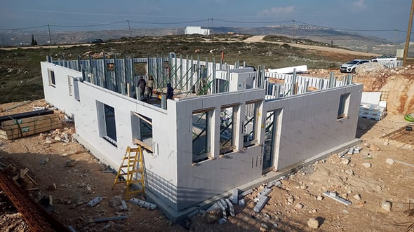 בית שנבנה בשיטת ICF של אייקונקס, צילום: יח״צ